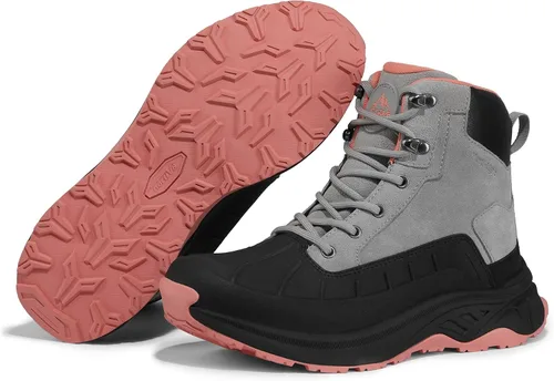 Miniatura 4 de NORTIV 8 Botas de senderismo impermeables para mujer, botas de senderismo al aire libre para senderismo