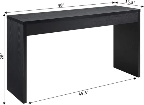 Miniatura 3 de Convenience Concepts - Northfield - Consola de recibidor, escritorio - Negro