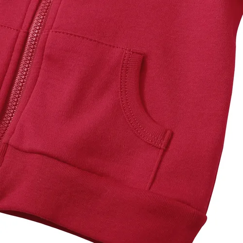 Miniatura 4 de ROMPERINBOX Sudadera con capucha para bebé y niña, con cremallera completa, ligera, delgada, abrigo, sudaderas de 0 a 24 meses