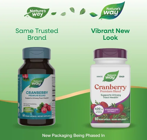 Miniatura 2 de Nature's Way Mezcla premium de arándano, apoyo para la salud del tracto urinario*, 400 mg por porción, 60 cápsulas