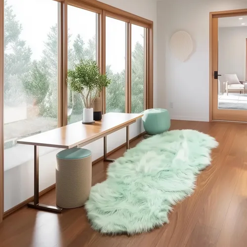 Miniatura 42 de Super Area Rugs - Alfombra de piel de oveja suave y esponjosa Gris oscuro