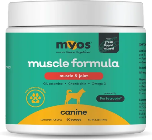 MYOS Músculo y Articulación Potenciado por Fortetropina con Mejillón Labios Verdes (6.98 oz)