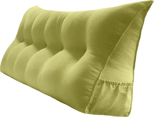 Miniatura 16 de Peachwell Almohada triangular de lectura para reposo en cama, cojín reforzador grande para cabecero, respaldo, almohada de cuña con funda extraíble