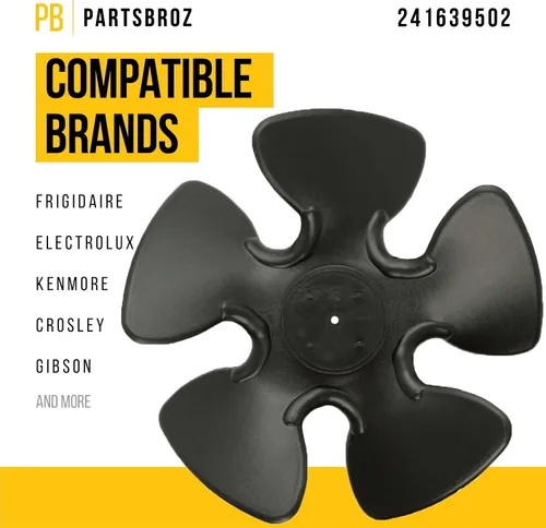 Miniatura 2 de PartsBroz 241639502 Cuchilla del motor del ventilador del condensador – Compatible con Frigidaire Kenmore Electrolux Crosley Refrigerador de bebidas