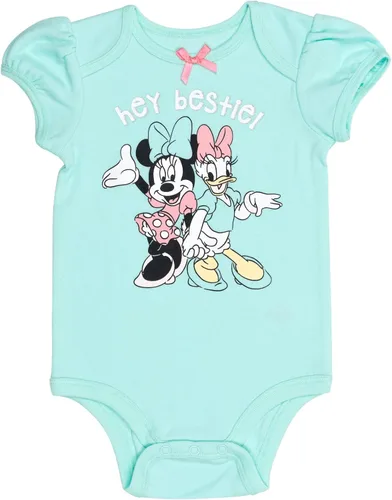 Miniatura 3 de Disney Minnie Mouse Mickey Donald Duck Baby Girls 5 Pack Bodysuits Newborn to Infant