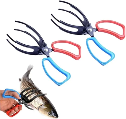 Miniatura 10 de Pinza de Pescado de 3 Garras, Pinza de Pesca Multifuncional de Tres Dientes 2025 NUEVA Antideslizante, Pinza de Pescado de Metal con Agarre