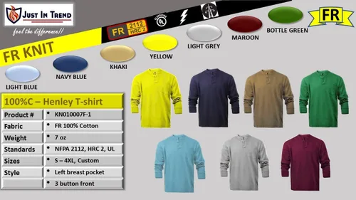 Miniatura 3 de Camisetas resistentes al fuego FR Henley