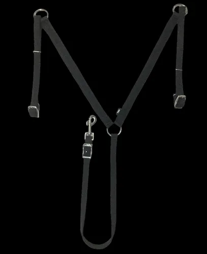 Miniatura 6 de Majestic Ally Collar de pecho acolchado de nailon para caballos (negro, completo)