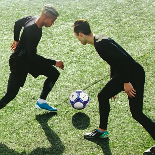 Miniatura 5 de Balón de fútbol holográfico tamaño 5, fútbol reflectante, bola de fútbol que brilla en la oscuridad, pelota de fútbol de cuero compuesto reflectante