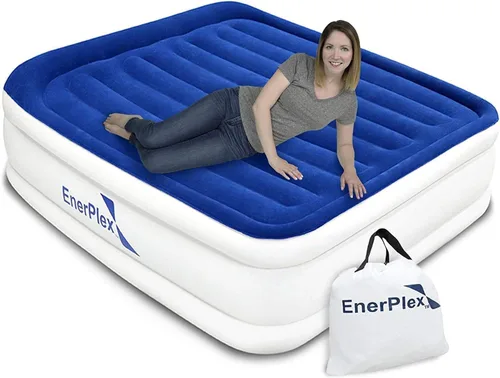 Miniatura 12 de EnerPlex Colchón de Aire con Bomba Incorporada - Colchón Hinchable Autoinflable con Soporte para el Cuello - Cama de Aire Inflable para Viajes