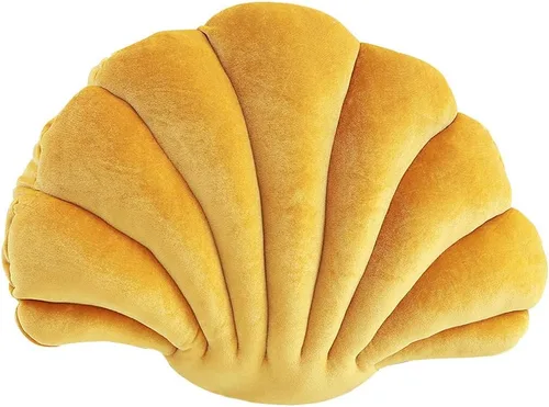 Miniatura 8 de Patty Both Seashell - Almohada decorativa de terciopelo con forma de concha de mar, almohadas decorativas para cama, sofá, decoración del hogar