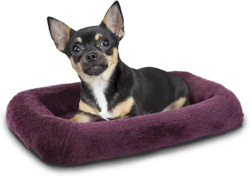 Miniatura 14 de Patas Lague Cama Bolster para Perros Extra Pequeños 16''x12'', Cama Sofá de Espuma Suave y Cálida para Mascotas, Alfombrilla para Jaula de Gris