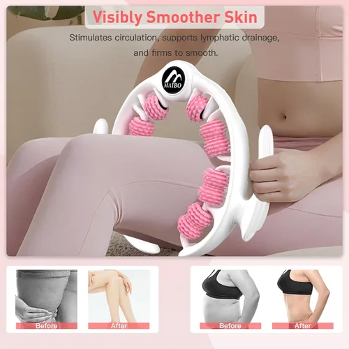 Miniatura 3 de MAIBO - Removedor de celulitis para piernas, rodillo de celulitis, herramienta de masaje de drenaje linfático, rodillo muscular de piernas