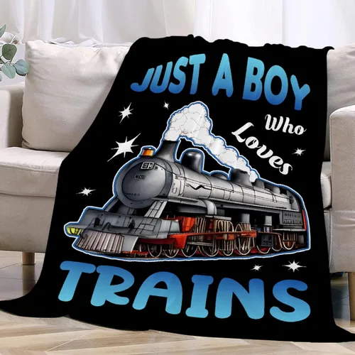 Miniatura 13 de Manta de camión de basura con texto en inglés "Boy Who Loves Garbage" para niños y hombres, manta de franela para regalo, manta de franela acogedora