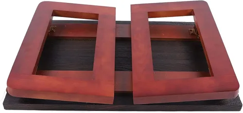 Miniatura 8 de Mesa de centro plegable de madera Flodable para computadora portátil, mesa de té baja Mesa de picnic de té, mesa de centro plegable de madera