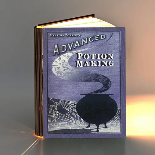 Miniatura 2 de KleverCase Lámpara de lectura recargable de 360 grados con temática de cubierta de libro, luz nocturna, escritorio, luz de noche.