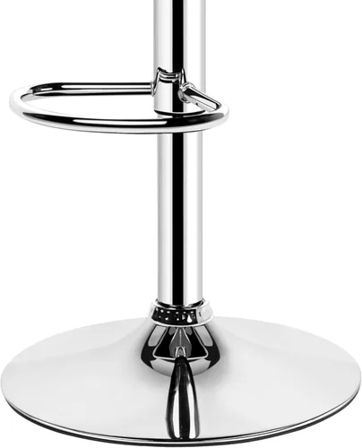Miniatura 7 de Topeakmart Taburetes de bar modernos ajustables de 2 piezas de altura de mostrador giratorio giratorio sin brazos blanco