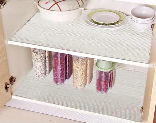 Miniatura 5 de Revestimientos para armarios de cocina de 20 pulgadas de ancho x 20 pies, no adhesivos, revestimiento transparente antideslizante e impermeable
