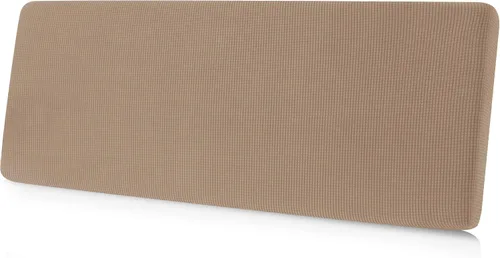 Miniatura 90 de CHUN YI - Funda elástica de cojín para sofá biplaza, funda de asiento de sofá con tela jacquard de elastano (mediana, color marfil blanco)