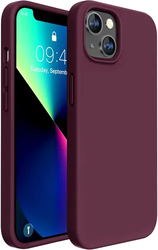 Miniatura 154 de Miracase Funda diseñada para iPhone 13, con protector de pantalla de vidrio templado, forro de microfibra suave antiarañazos, funda de goma