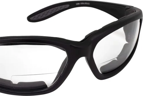 Miniatura 5 de Global Vision Gafas Hercules Anteojos de seguridad antivaho con espuma EVA, 2 pares 1.5 bifocales (1 transparente, 1 ahumado)