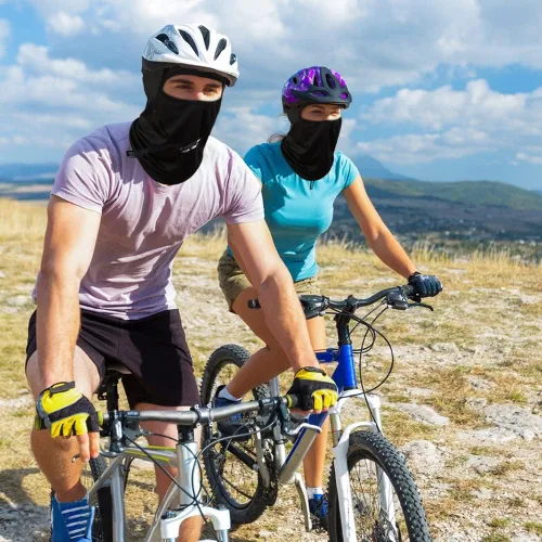 Miniatura 8 de SUNLAND Pasamontañas - Mascarilla facial para motocicleta, ciclismo, esquí, bandana para senderismo, patineta y cabeza, paquete de 3
