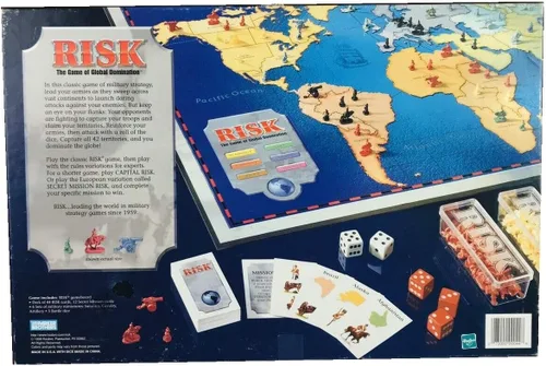 Miniatura 2 de Parker Brothers Risk 1998 Juego de mesa con piezas en forma de ejército