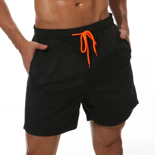 SILKWORLD Traje de baño para hombre, pantalones cortos de playa de secado rápido con bolsillos
