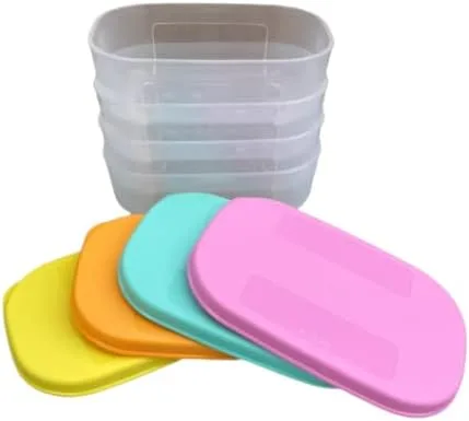 Miniatura 2 de Tupperware Mini Freezer Mates - Juego de 4 sellos multicolor de 4.7 fl oz