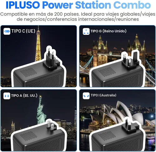 Miniatura 4 de Convertidor de voltaje de 2000 W 220 V a 110 V de EE. UU. a Europa para secador de pelo, convertidor para viajes europeos, adaptador de viaje con 2