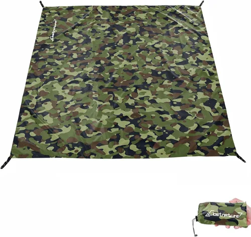 Miniatura 14 de Clostnature Huella de Tienda de Campaña - Lona Impermeable para Camping, Protector de Suelo de Tienda Resistente, Alfombrilla Ultraligera para Negro