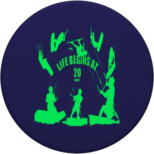 Miniatura 3 de Life Begins at 20 Knots Green Silhouettes PopSockets Adhesive PopGrip
