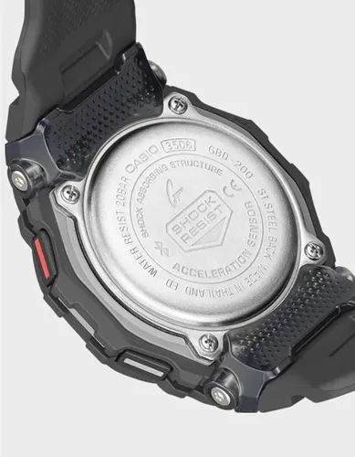 Miniatura 2 de G-SHOCK Reloj cuadrado GBD200 para hombre color negro Negro Rastreador de pasos