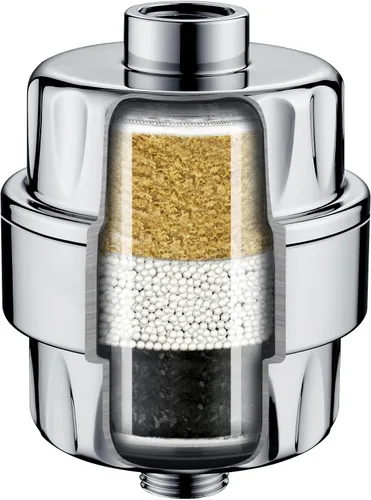 Miniatura 11 de BRIGHT SHOWERS Filtro de ducha, cabezal de ducha de alta salida, filtro de 3 etapas para eliminar agua dura y cloro, mejora la piel, el cabello