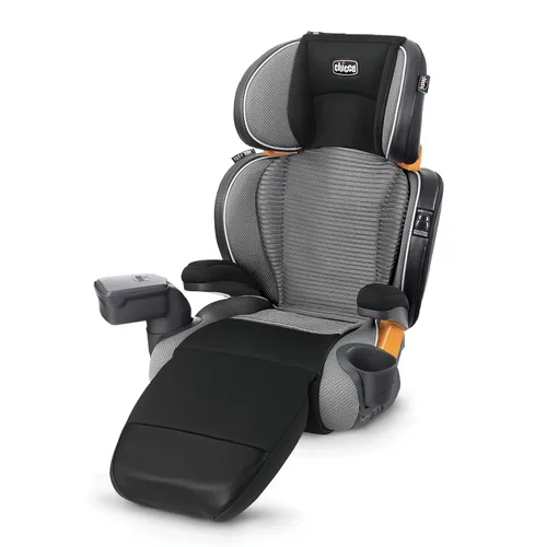 Chicco KidFit Zip Air Plus 2 en 1 Asiento elevador de posicionamiento de cinturón, asiento elevador sin respaldo y respaldo alto, para niños de 4