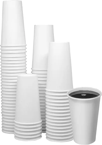 Miniatura 7 de Tazas de café desechables con tapas de 12 onzas (100 juegos) – Tazas de café To Go, Bebidas calientes Expresso Té Café Café Café