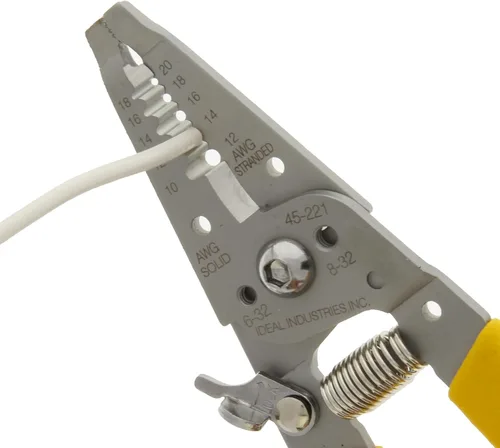 Miniatura 5 de IDEAL Electrical 45-221 Reflex Super T-Stripper pelacables, acero inoxidable, 8-16 AWG sólido, 10-18 AWG trenzado