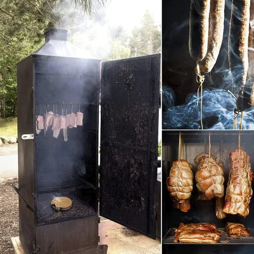 Miniatura 6 de Generador de humo frío para parrilla de barbacoa o ahumador, polvo de madera, ahumado caliente y frío, quemador de carne de salmón, generador