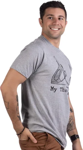 Miniatura 3 de My Therapist (cepilladora de madera) Divertida camiseta de carpintero de aserrín para trabajar la madera