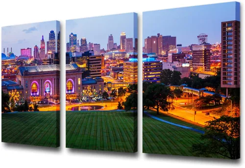 Miniatura 109 de San Antonio Sundown - Impresión en lienzo, paisaje de ciudad de pared grande, paisaje urbano extra grande de Texas, impresión de pared de horizonte