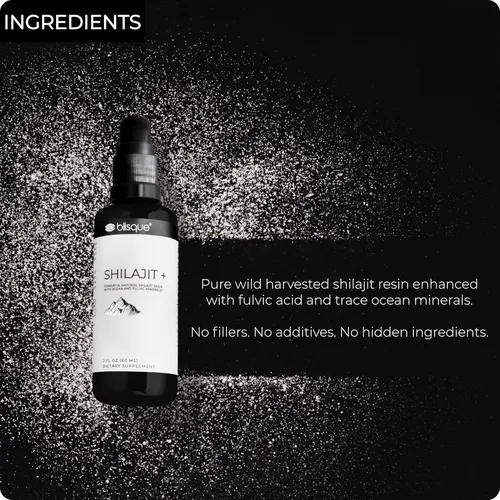Miniatura 4 de Blisque Gotas minerales de resina Shilajit del Himalaya Pure, natural, orgánica para desintoxicación, limpieza, apoyo inmunológico, refuerzo