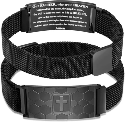 Miniatura 29 de Regalos de graduación, pulsera de fútbol, fútbol, baloncesto, béisbol, regalos de pulsera, pulseras de cruz de fe para hombres, bautismo, primera