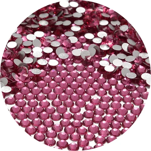 Miniatura 11 de NCB 288 diamantes de imitación de cristal redondos para arte de uñas, con parte trasera plana, para hacer accesorios de bricolaje, zapatos, ropa