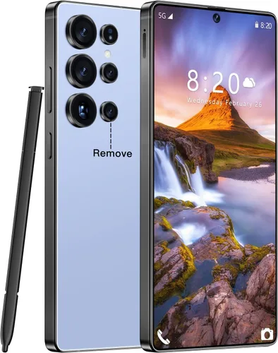 Fadnou Teléfono celular I25 Ultra desbloqueado, bolígrafo integrado, batería para teléfono inteligente de 7000 mAh, pantalla HD de 6.99 pulgadas,