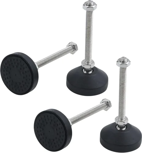 Miniatura 17 de Antrader 4 copas de pie ajustables con rosca M8, base de nailon reforzado, pies articulados de 2 pulgadas de diámetro, patas de muebles, longitud