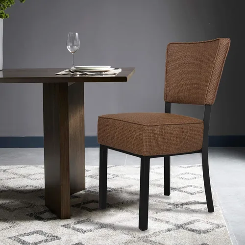 Miniatura 2 de LUCKYERMORE Juego de 2 sillas de cocina y comedor, modernas sillas laterales de piel sintética con cojín suave para sala de estar, dormitorio