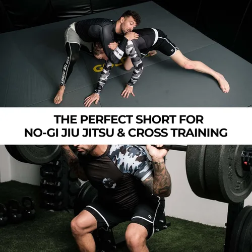 Miniatura 5 de Gold BJJ Pacific Short - Pantalones cortos de lucha Jiu Jitsu sin Gi, Oro