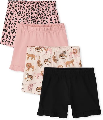 The Children's Place 4 Pack Baby and Toddler Girls Fashion Shorts 4-Pack