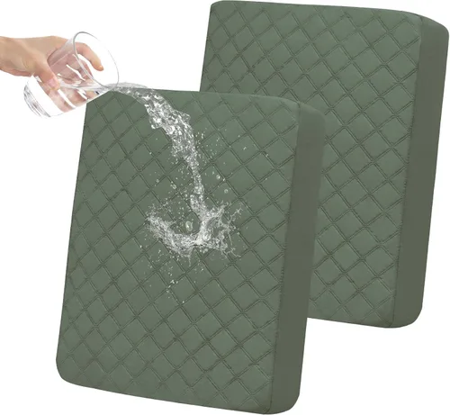 Miniatura 31 de Easy-Going Fundas de Cojines de Sofá Impermeables, Fundas Antideslizantes a Prueba de Fugas para Asientos de Sofá, Protector de Muebles Acolchado