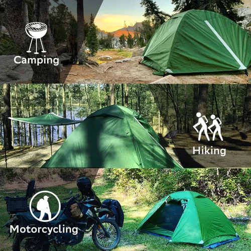 Miniatura 6 de Clostnature Tienda de campaña ligera para mochileros, 1/1.5/2/3/4/6 personas, tienda de campaña ultraligera e impermeable, tienda de campaña de 3